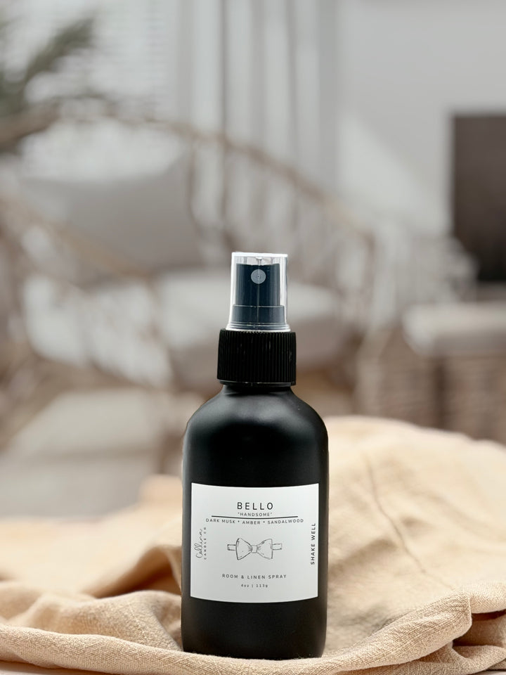 Bello Room + Linen Spray | Dark Musk Amber Sandalwood